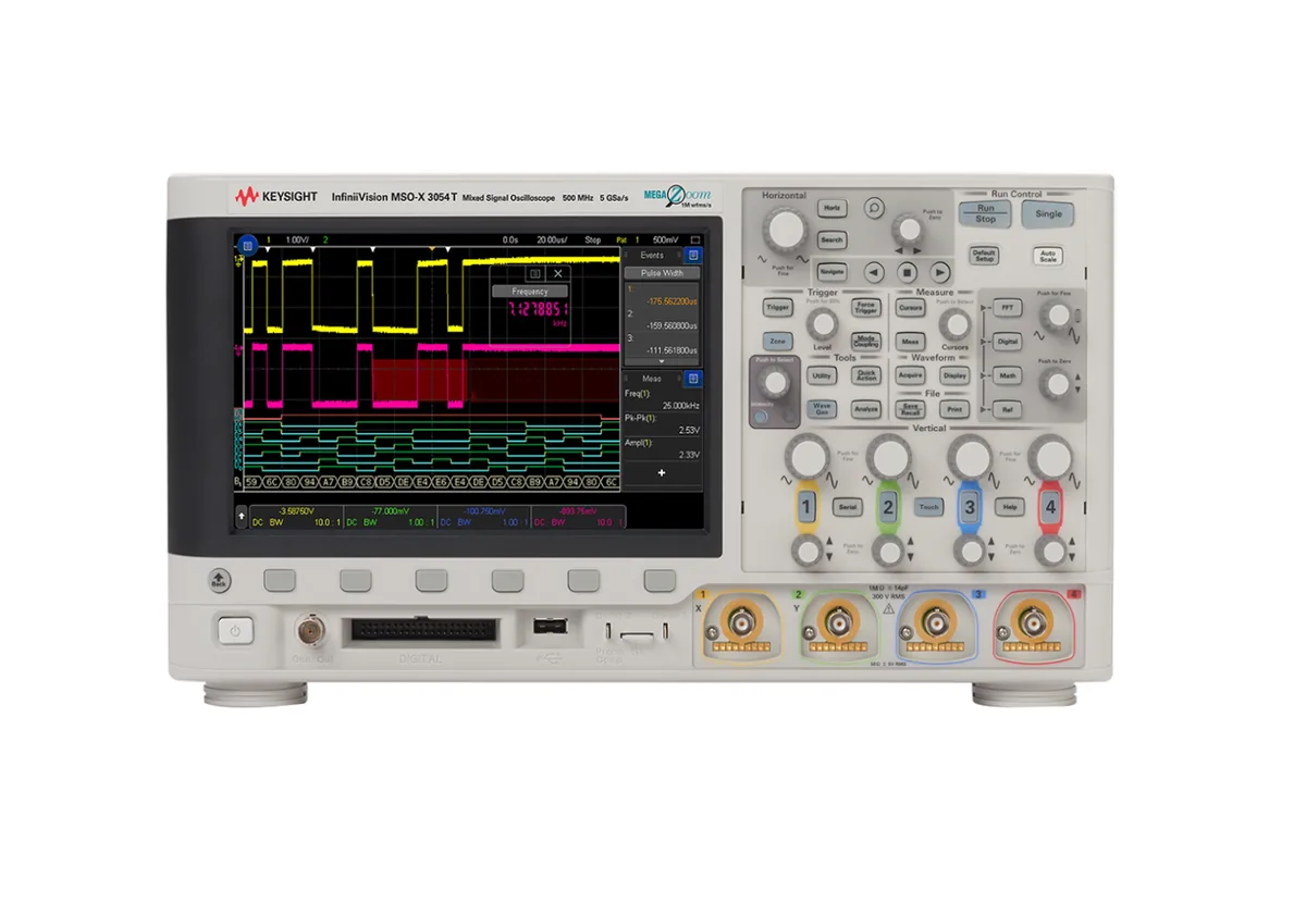 Осциллограф смешанных сигналов Keysight MSOX3054T, 500 МГц, 4 аналоговых и 16 цифровых каналов
