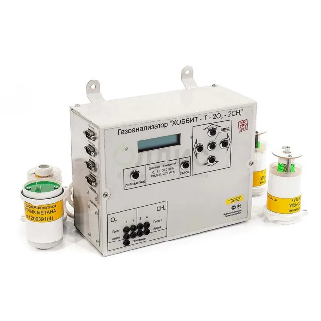 Газоанализатор Хоббит-Т-O2-CH4-H2S-NH3-CO2
