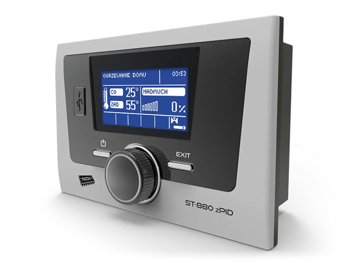 Контроллер TECH ST-880 zPID для засыпных котлов