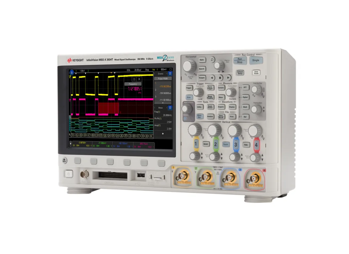 Осциллограф смешанных сигналов Keysight MSOX3034T, 350 МГц, 4 аналоговых и 16 цифровых каналов