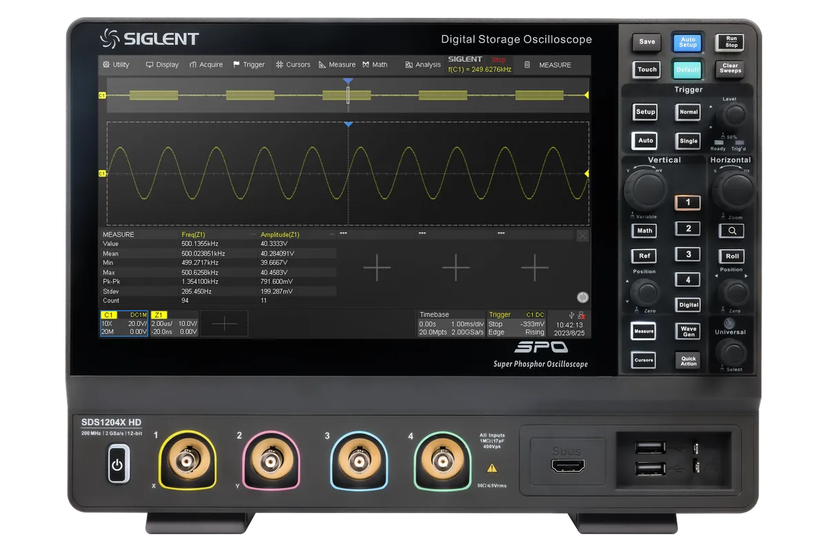 Цифровой запоминающий осциллограф SIGLENT SDS1000X HD