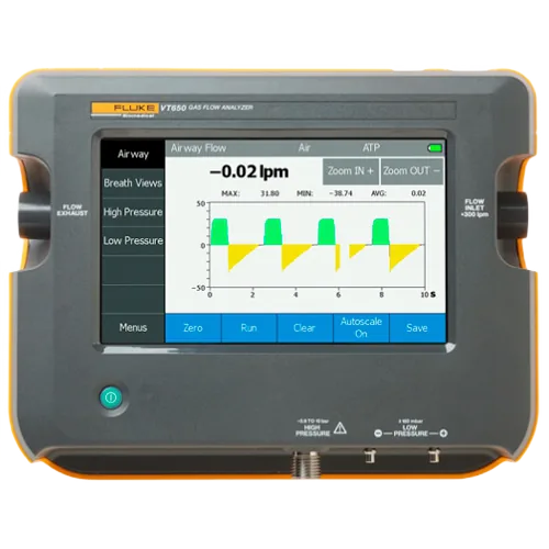 Анализатор расхода газов аппаратов ИВЛ Fluke VT650