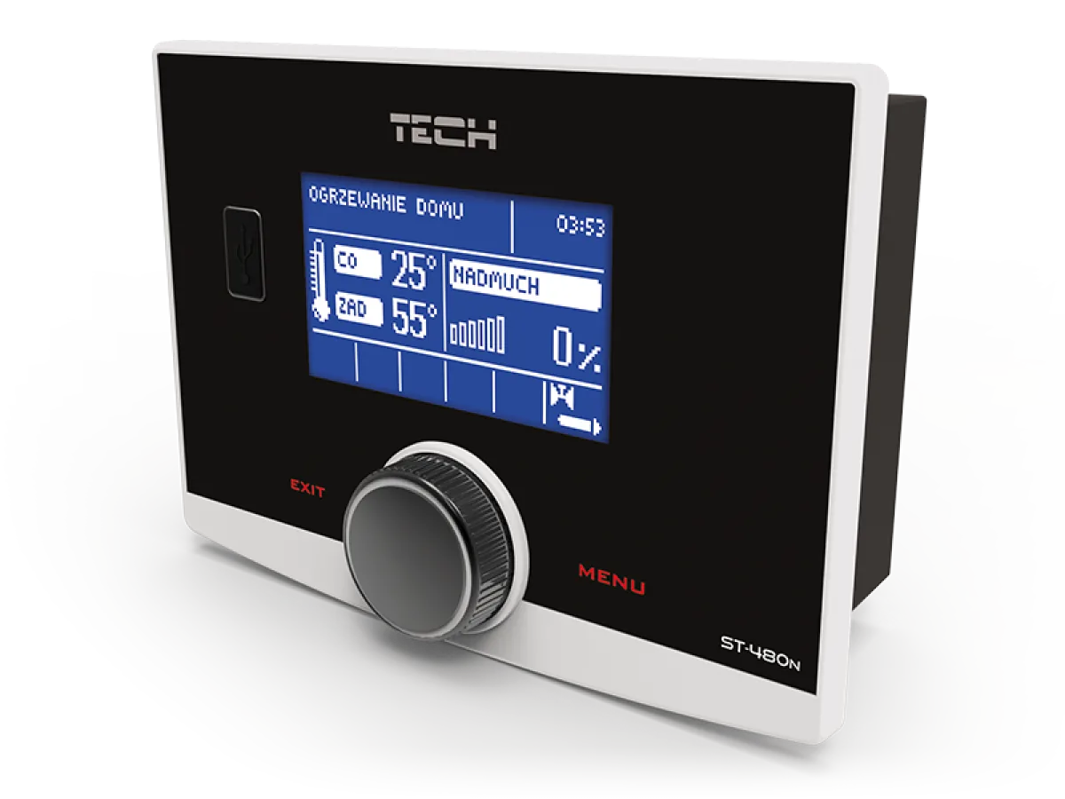 Контроллер TECH ST-480 zPID для котлов с контейнером