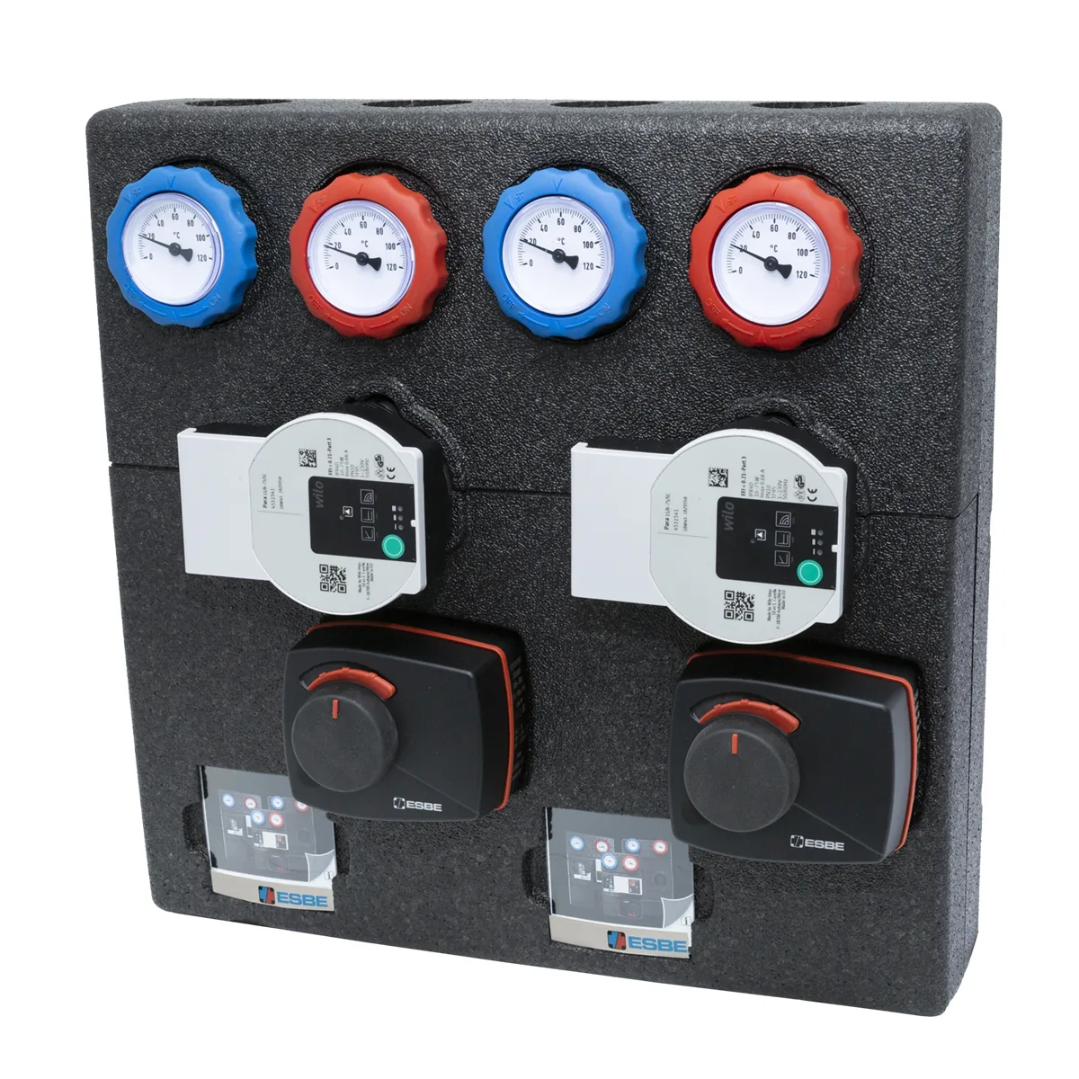 Насосная группа двойная ESBE DAA111 DN 20 Wilo PARA 15-130/8-75/SC