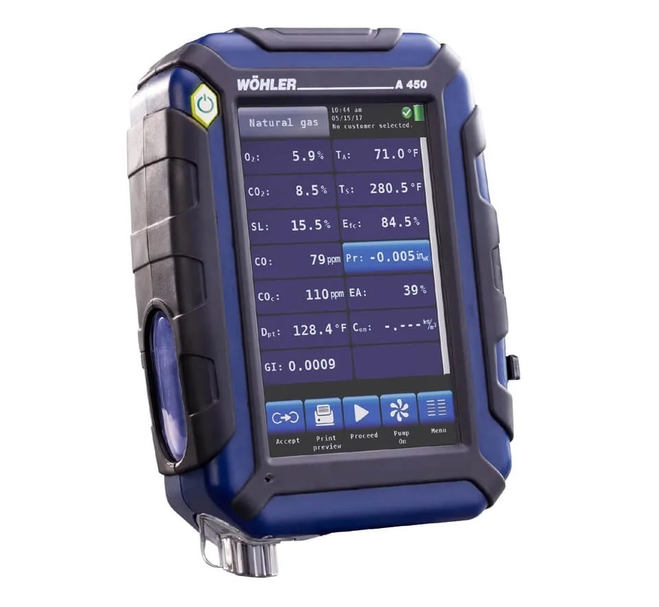 Газоанализатор Wohler A 450