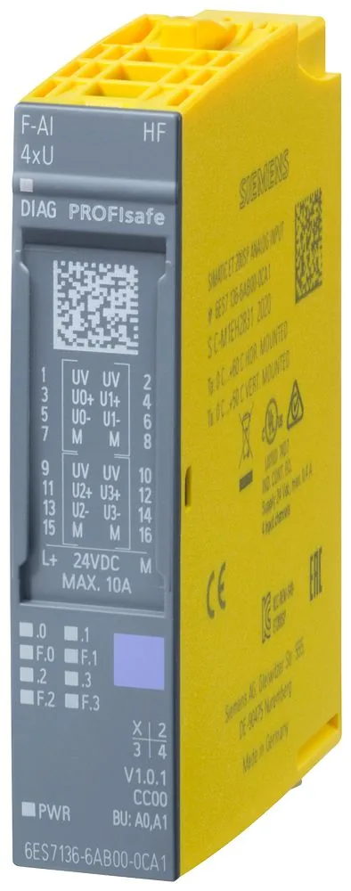 Пускатель реверсивный расширенной функциональности Siemens SIMATIC ET 200SP, 3RK1308-0BA00-0CP0