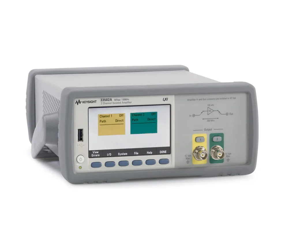 Усилитель с изолированными каналами Keysight 33502A, 2 канала, 50В (от пика до пика)