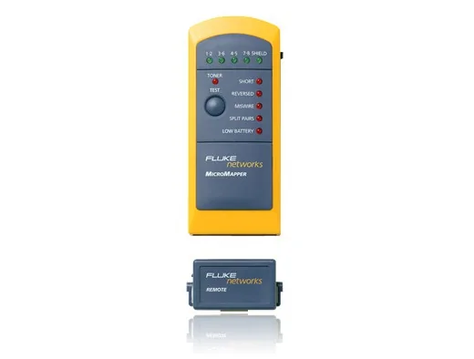 Тестер медных кабельных систем и тоновый генератор Fluke Networks MicroMapper